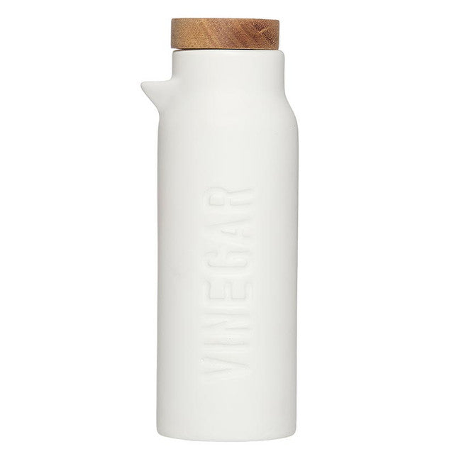 Oil + Vinegar Bottle Set, Matte White