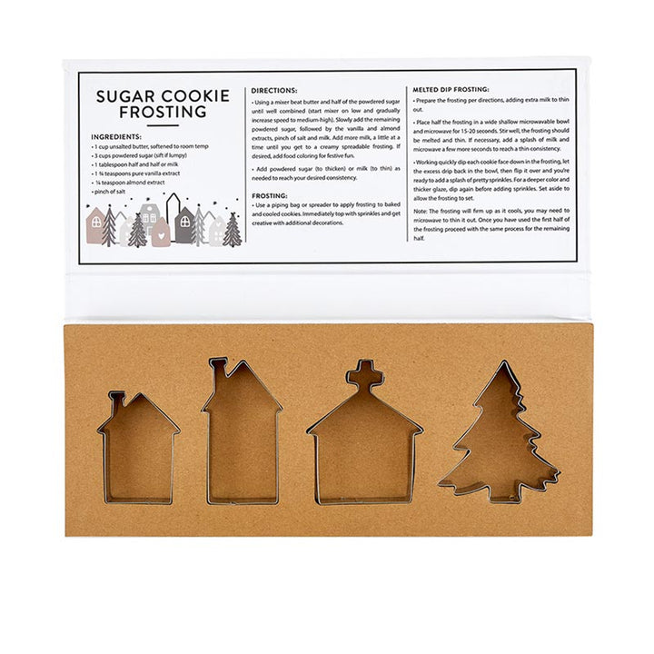 Christmas Village Cookie Cutter Set Book Box - Joy to the World