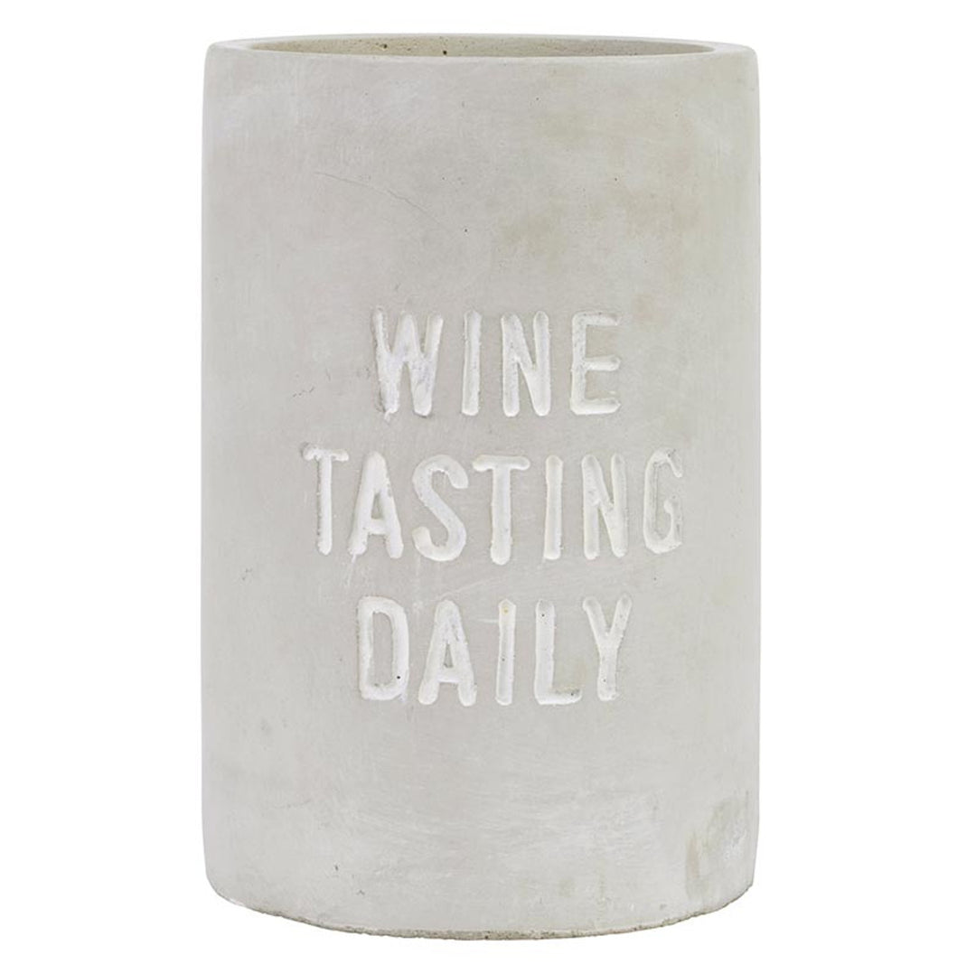 "Wine Tasting Daily" Cement Wine Chiller