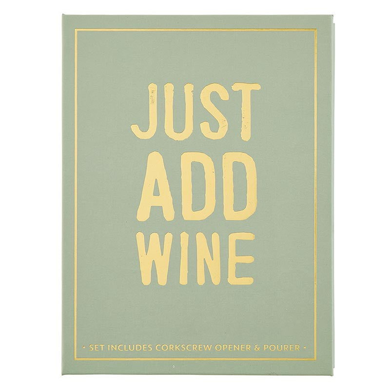 "Just Add Wine" Corkscrew Opener Book Box Set