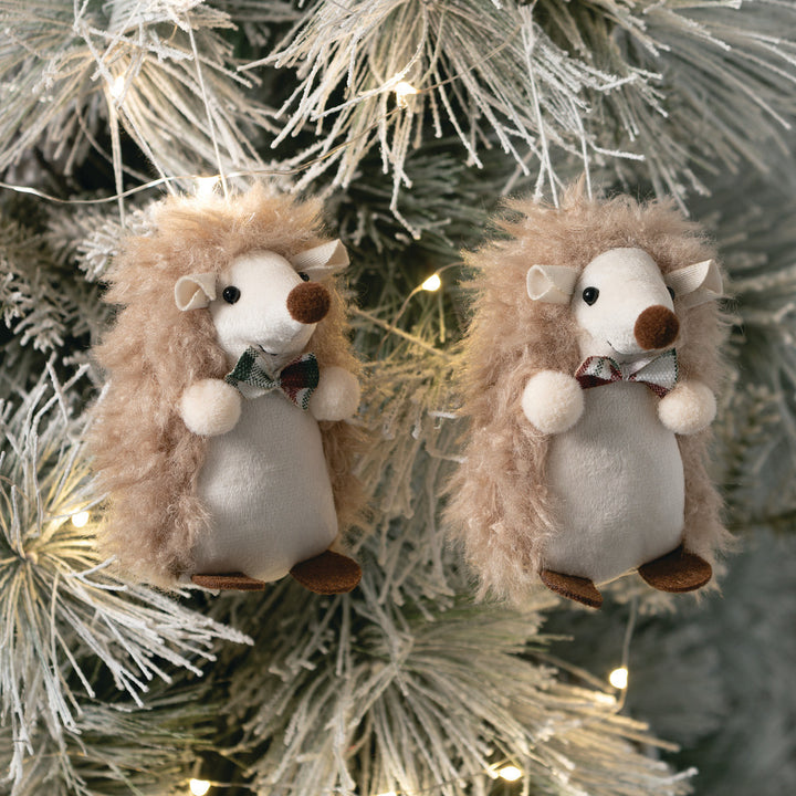 Plush Hedgehog Ornament