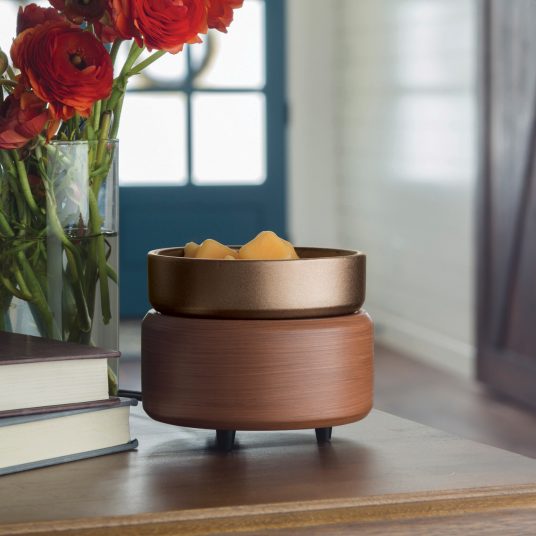 Bronze + Walnut 2-in-1 Fragrance Warmer