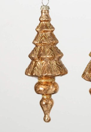 Gold Finial Christmas Tree Ornaments