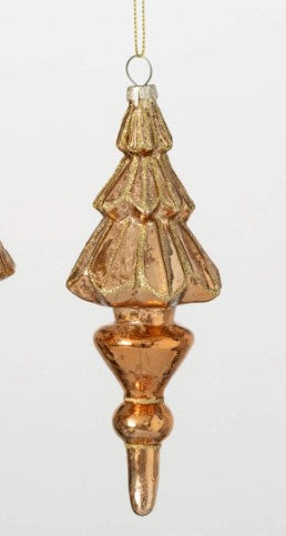 Gold Finial Christmas Tree Ornaments