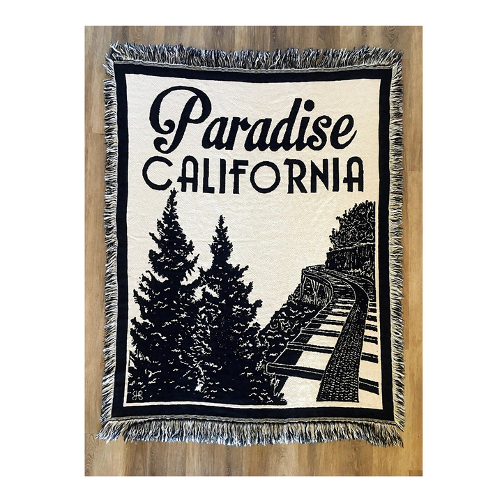 Paradise California Woven Throw Blanket 50" x 60"