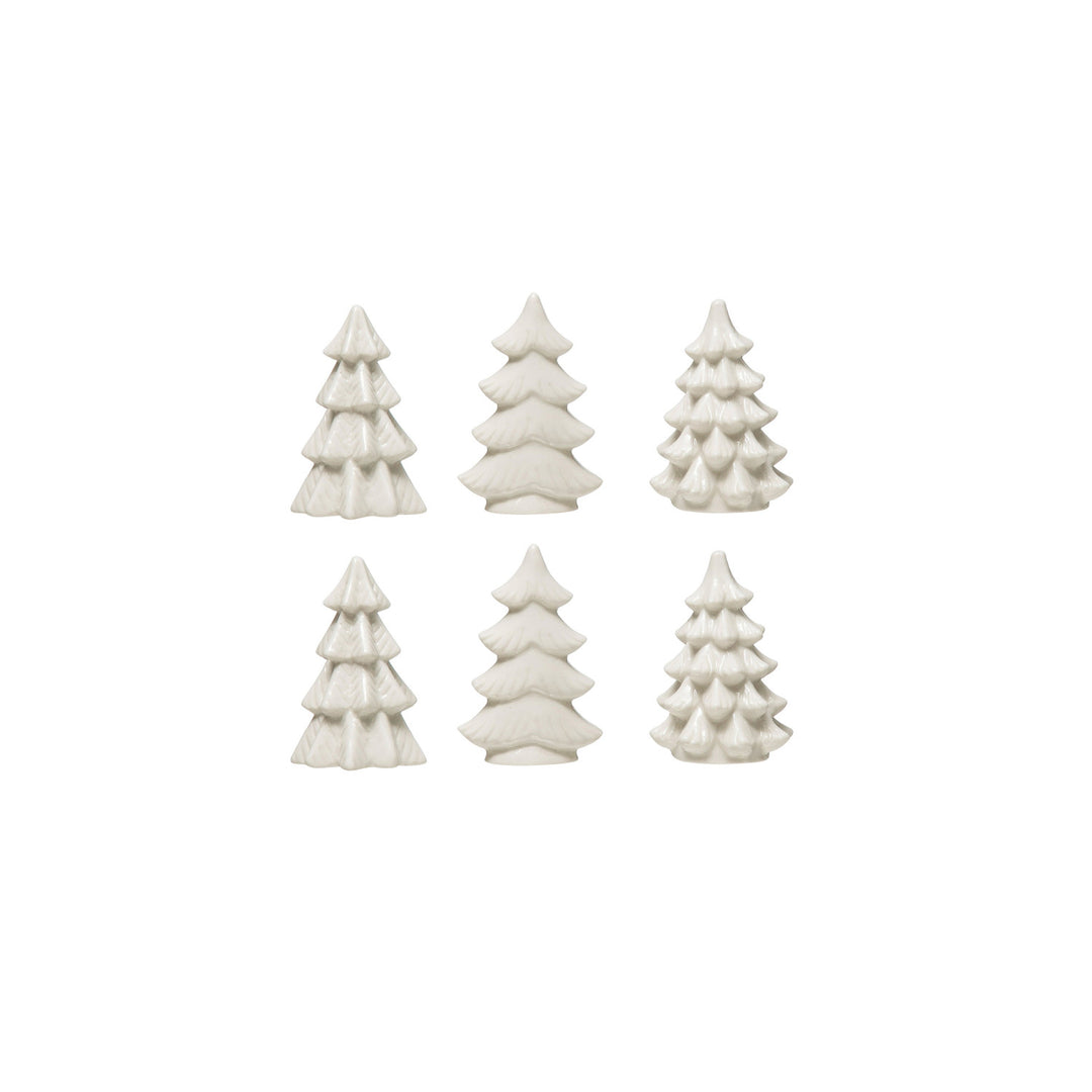 Stoneware Mini Trees, 2.5"