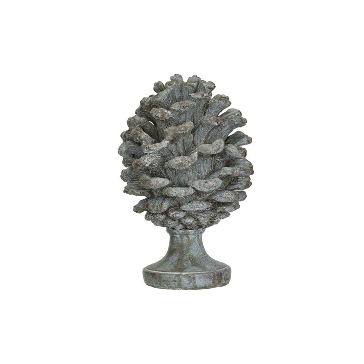 Pinecone Finial, Resin Verdigris Finish