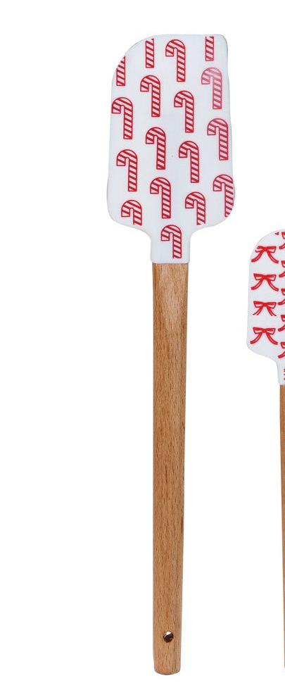 Holiday Spatulas, Silicone + Wood