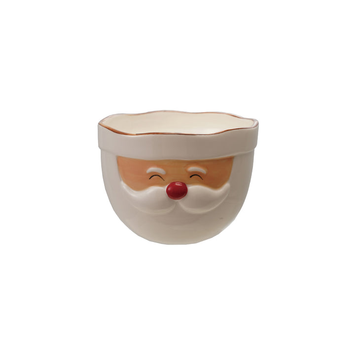 Stoneware Santa Head Mixing Bowl