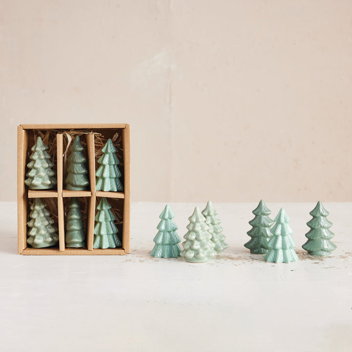 Stoneware Mini Trees, 2.5"