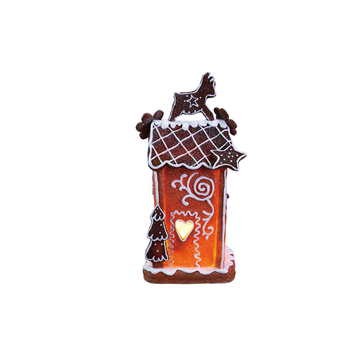 Resin Gingerbread House with LED Light