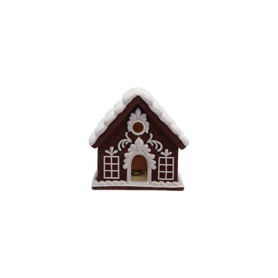 Resin Gingerbread House with LED Light