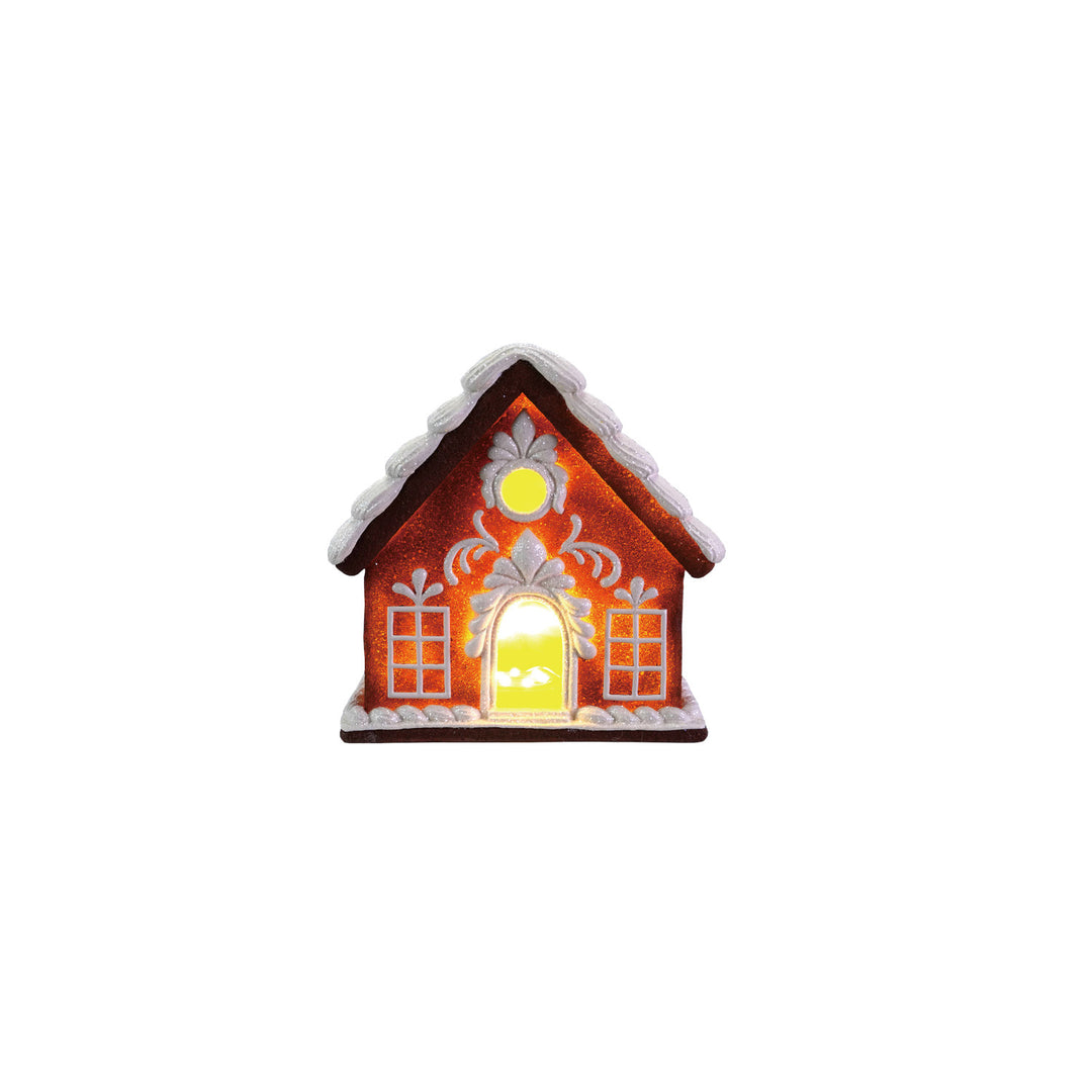 Resin Gingerbread House with LED Light