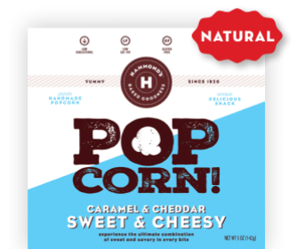 Hammond's Sweet + Cheesy Popcorn, 6 oz