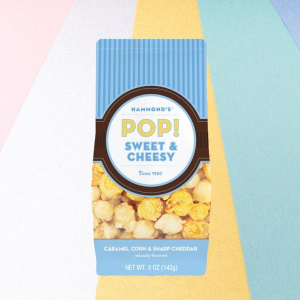 Hammond's Sweet + Cheesy Popcorn, 6 oz