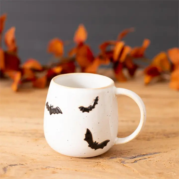Let’s Go Batty Stoneware Halloween Mug