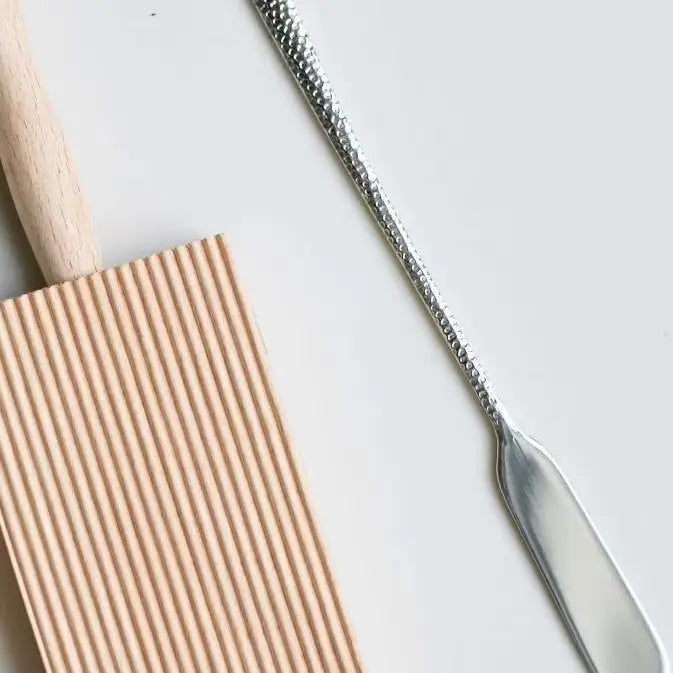 Hammered Stainless Steel Serving Utensils