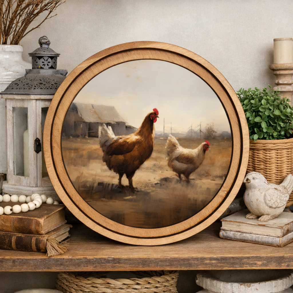 Framed Canvas Art Sign