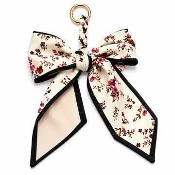 Silky Scarf Bow Bag Charm Keychain