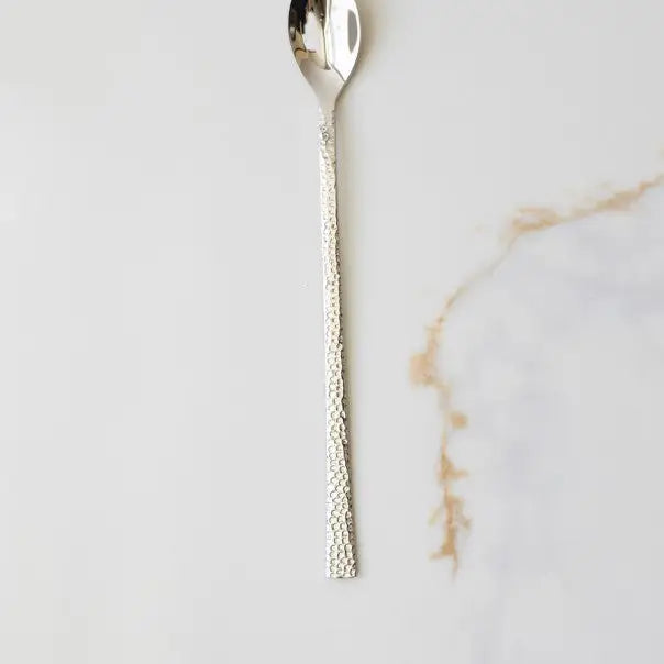 Hammered Stainless Steel Serving Utensils