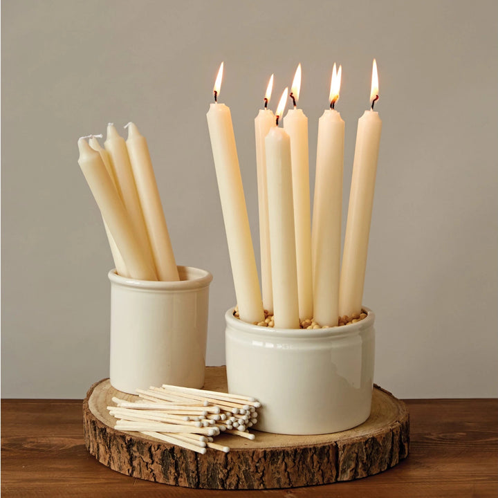 Unscented Taper Candles, 12 ct