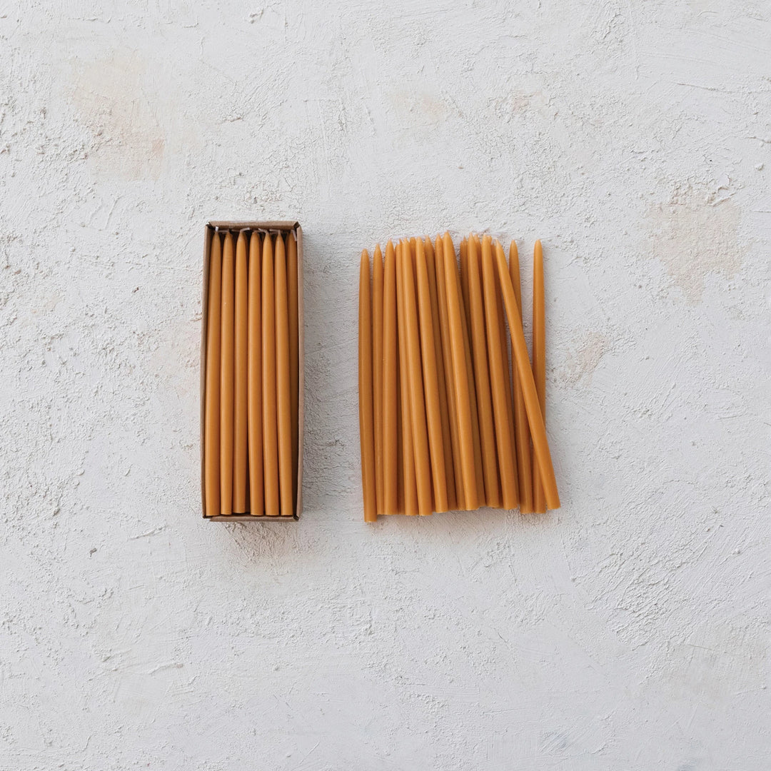 Unscented Thin Taper Candles, 1/2" dia, 24 ct