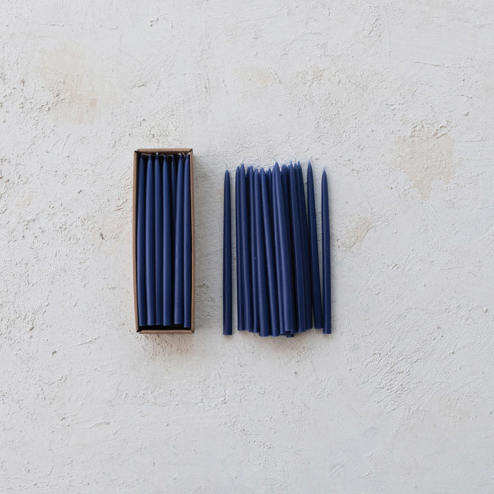 Unscented Thin Taper Candles, 1/2" dia, 24 ct