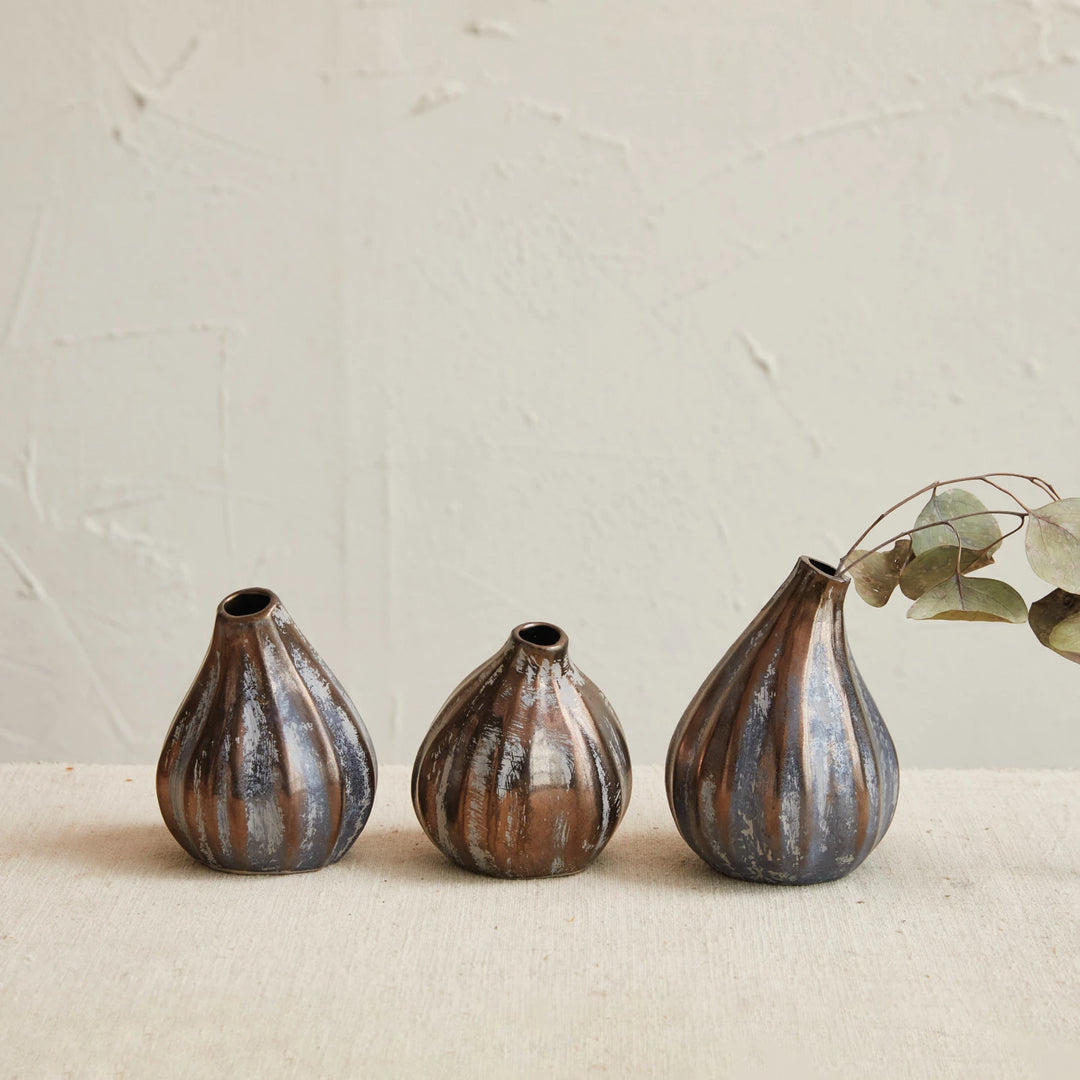 Stoneware Fig Shaped Vases