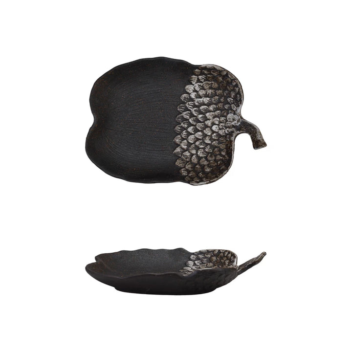 Acorn Shaped Stoneware Platter
