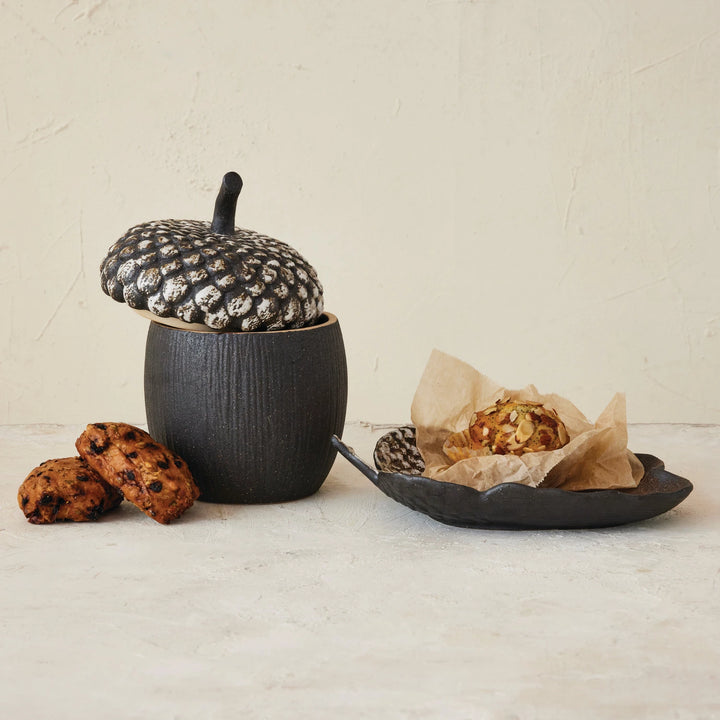 Acorn Shaped Stoneware Platter