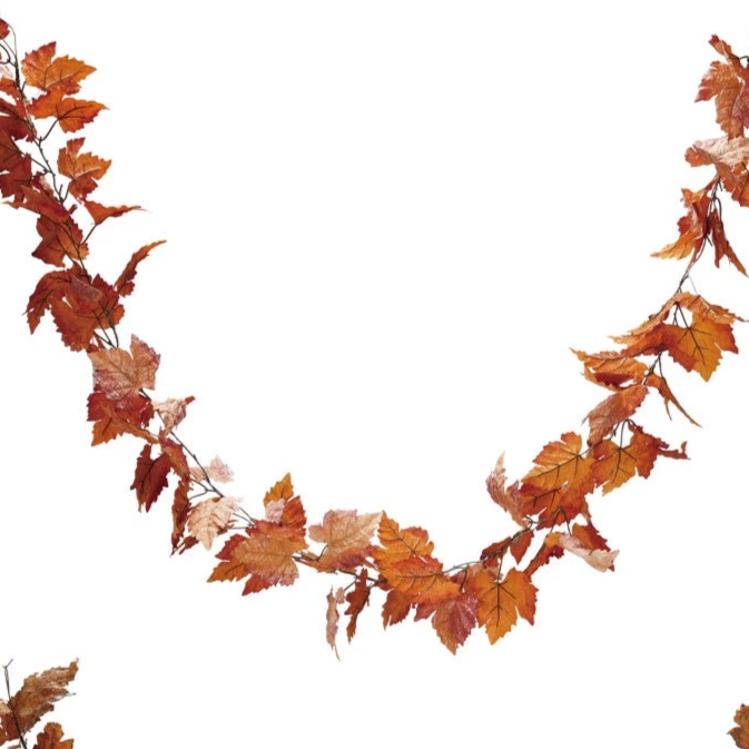 72" Faux Fall Leaf Garland