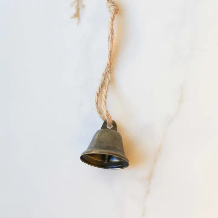 Vintage Country Metal Christmas Bell Ornament