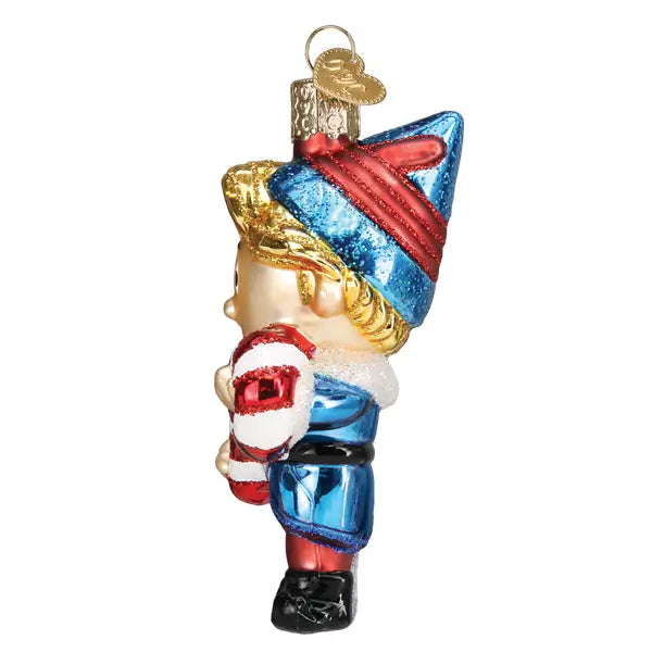 Hermey the Elf Handcrafted Glass Christmas Ornament