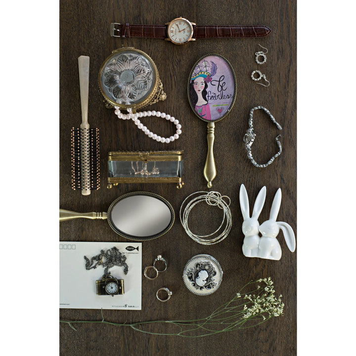 Ring Holder Ceramic Bunny, White