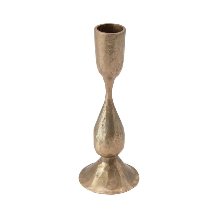 Bronze candle holder on a white background