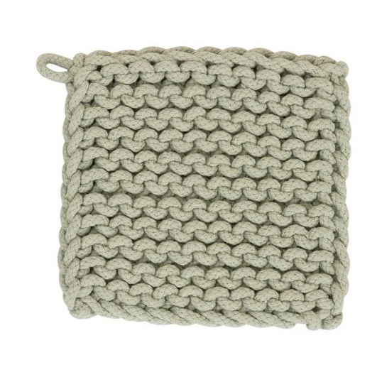 Cotton Crocheted Pot Holder, 8"