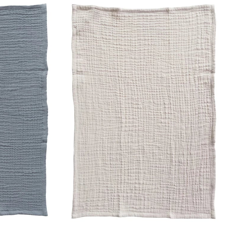 Cotton Double Cloth Tea Towel, 28" x 18"