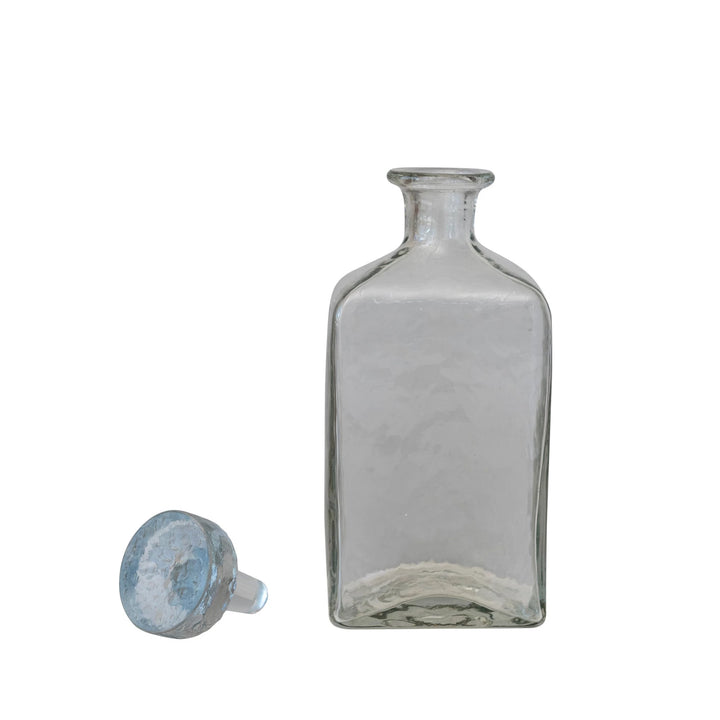 Hammered Glass Decanter, 16oz