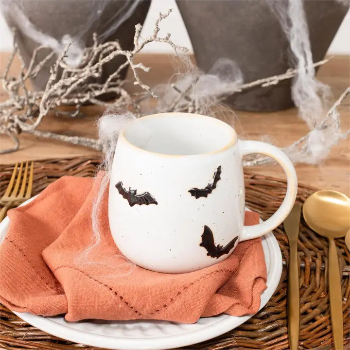 Let’s Go Batty Stoneware Halloween Mug