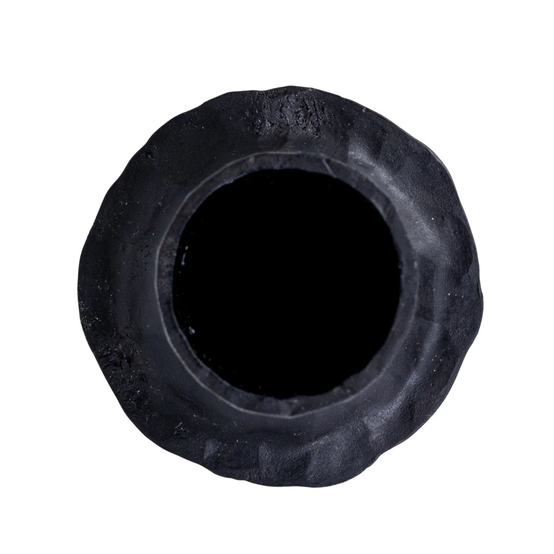 Hand-Forged Cast Iron Taper Holder, 3 1/4", Black