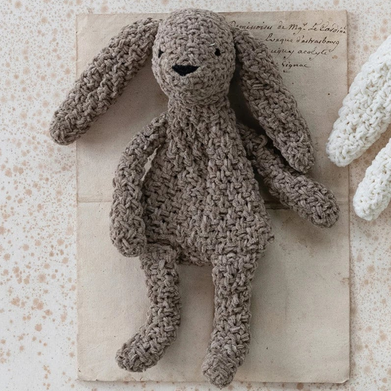 Knit Bunny, Chenille Toy