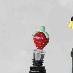 Wine Stopper w/ Hand-Blown Glass Figure