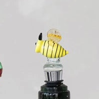 Wine Stopper w/ Hand-Blown Glass Figure