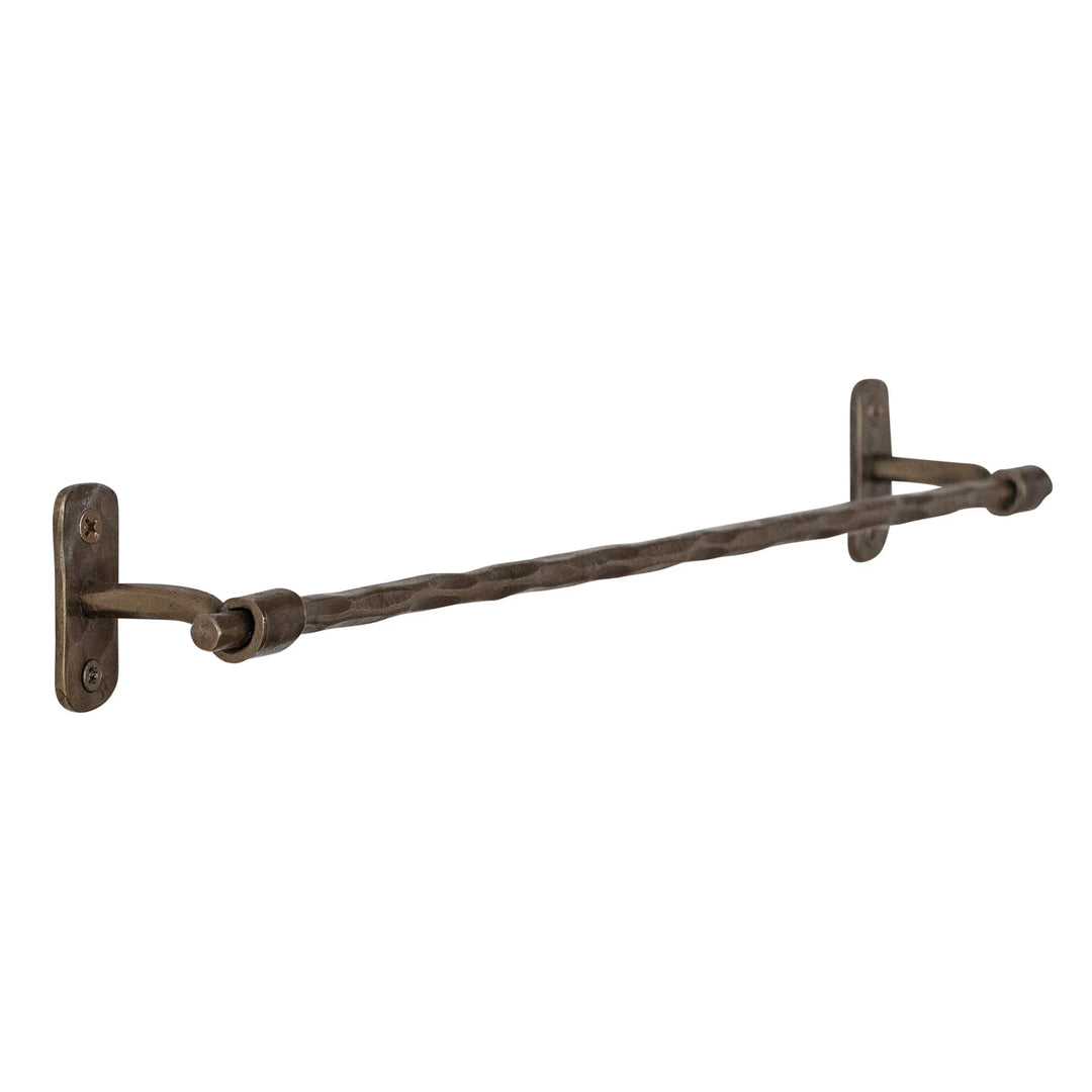 Hand-Forge Stainless Steel Wall Rod, Antique Brass Finish