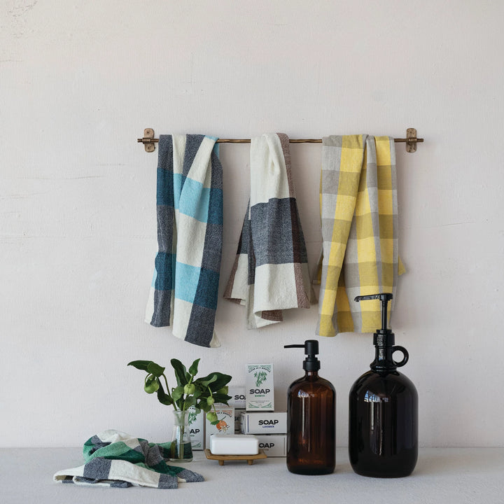 Glass Pump Dispenser, Amber + Black