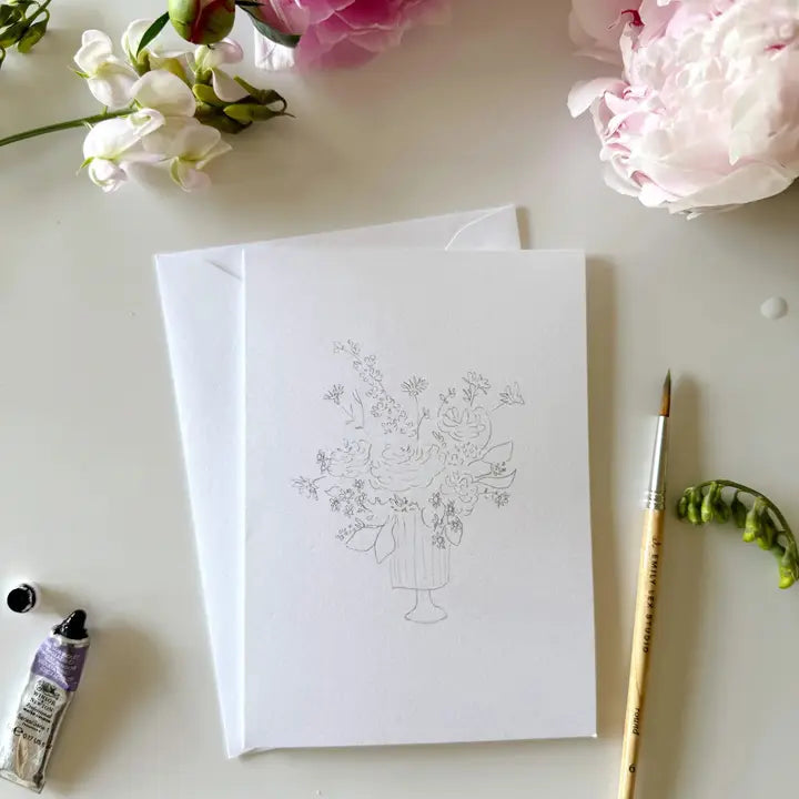 Paintable Watercolor Notecard Set