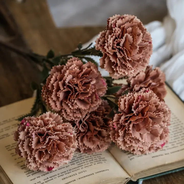 Artificial Carnation Flower Spray