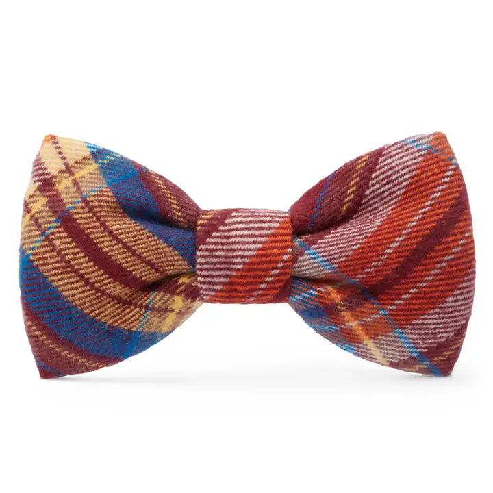 Marlow Plaid Flannel Dog Bow