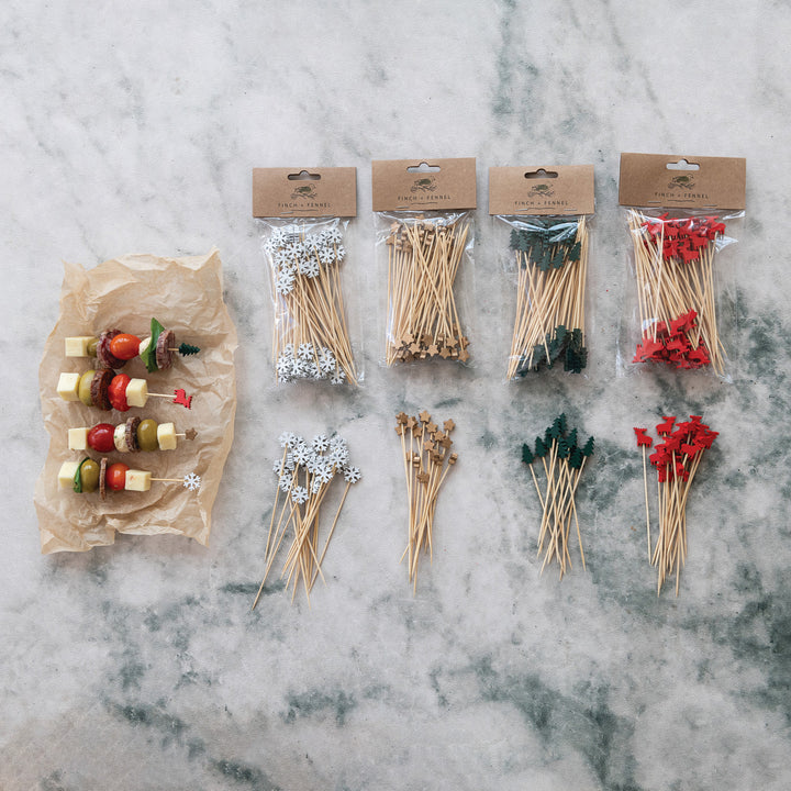 Seasonal Bamboo Party Picks