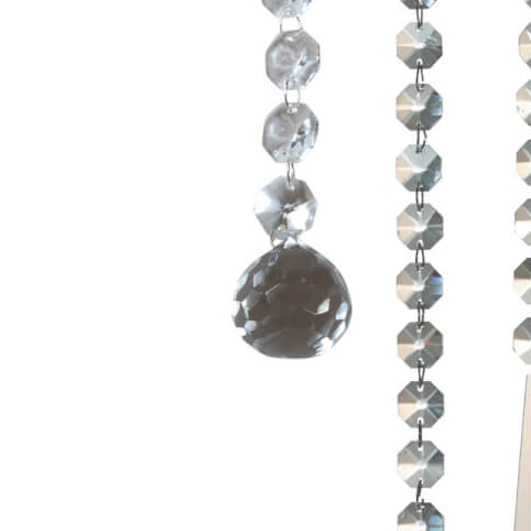 Crystal Drop Garland, 34"